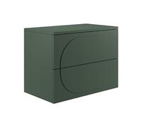 Meuble sous vasque suspendu avec planche - Vert - 80 cm - VUTOMA