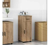 Meuble sous vasque - VIDAXL - Cabinet Chêne artisanal - 30x35x80 cm - Bois d'ingénierie - Fixation anti-basculement