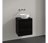 Meuble sous-vasque Villeroy et Boch Collaro C14900AB 50x54,8x38cm, vasque centrale, chêne noir