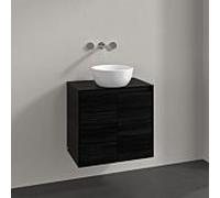 Meuble sous vasque Villeroy und Boch Collaro C150B0AB 60x54,8x38cm, meuble sous vasque centré, éclairage LED 4,2W, chêne noir