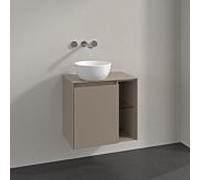 Meuble sous-vasque Villeroy und Boch Collaro C152B0VM 60x54,8x38cm, vasque à gauche, éclairage LED 2,9W, taupe