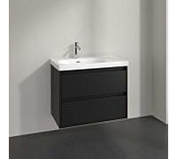 Meuble sous-vasque Villeroy und Boch C79800VL 2 tiroirs, 772 x 596 x 439 mm, noir volcan