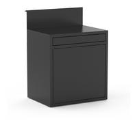 Meuble Support Desserte noir 80cm Forge Adour