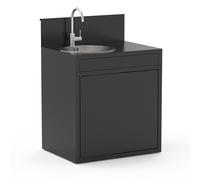 Meuble Support Évier noir 80 cm Forge Adour