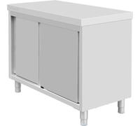 Meuble sur pied Vogue en acier inoxydable 900 x 1200 x 600 mm