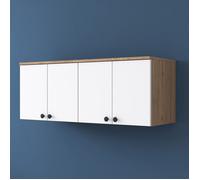 Meuble Suspendu Rusco Dmora, en Bois Mariant Chêne Marron 120x47h cm