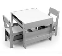 Meuble-table+2 chaises Sven gris 5489 29847