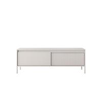 Meuble télé 2 portes 153,5 cm - ROMANE - Beige