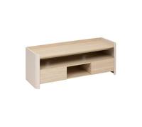 Meuble télé 2 tiroirs Roundy 120 cm ivoire 5five