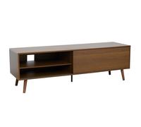 Meuble TV 1 porte rectangulaire L160 cm marron Jena - Oviala