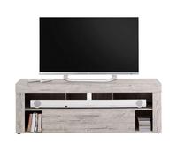 Meuble TV 1 Tiroir Design Biotin 150cm Chêne Sable