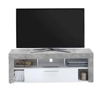 Meuble TV 1 Tiroir Design Biotin 150cm Gris