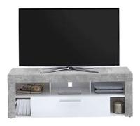 Meuble TV 1 Tiroir Design Biotin 150cm Gris