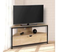 Meuble Tv 100 Cm Dangle Detroit Avec Placard Design Industriel