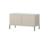 GRAVURE - Meuble TV en bois de pin gris L100 Gris