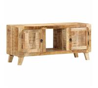 Meuble TV - 105x46x32 cm - Bois massif de manguier - Rectangulaire - Montage facile