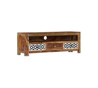 Meuble TV 120x30x40 cm Bois de Sesham solide