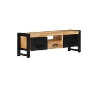 Meuble TV 120x30x40 cm Bois massif de manguier