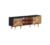 Meuble TV 140x30x46 cm Bois de manguier brut et d'acacia massif