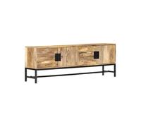 Meuble TV 140x30x50 cm Bois massif de manguier