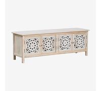 Meuble TV 145x40 cm en bois de manguier Ardel Bois de mangue clair
