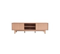 VEVOR Meuble TV 150 x 39 x 45 cm, Console TV bohème pour télévisions, Charge de 159 kg, Centre de Divertissement avec étagères de Rangement Ouvertes réglables et Porte coulissante pour Salon, Chambre