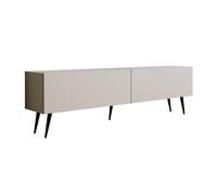 Meuble TV : Cachemire, pieds noires, 170 x 52 x 32 cm