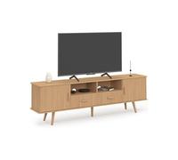 ID MARKET meuble tv JULIETTE 2 portes et 2 tiroirs 180 cm bois à poser