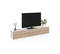 ID MARKET meuble tv ELIO 180 cm multicolore suspendu