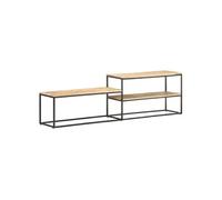 Meuble TV 180x30x50 cm Bois de manguier brut