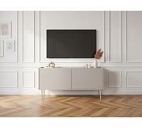Meuble TV 2 portes 120 cm ATLAS beige BOBOCHIC Beige