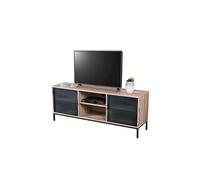 Meuble TV 2 portes 2 niches Soho - Naturel clair - Urban living