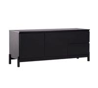 Meuble TV 2 Portes & 2 Tiroirs Corpus 138cm Noir