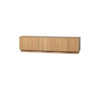 ZUMA - Meuble TV en bois et placage de chêne naturel L200 Marron