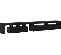 Meuble TV 3 pcs Chêne noir 290 x 36,5 x 40 cm Bois d'ingénierie