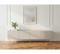Meuble TV 4 portes 220 cm ATLAS beige BOBOCHIC Beige