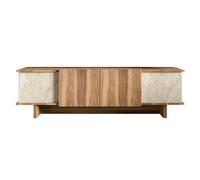 Meuble TV Diana travertin noyer 180 x 33 x h50 cm