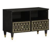 Meuble TV 70x33x46 cm Bois massif de manguier Bois G