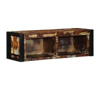 vidaXL Meuble TV 80x30x25 cm Bois Massif de manguier Brut