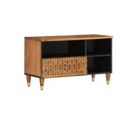 vidaXL Meuble TV Bois G en bois massif de manguier 80x33x46 cm