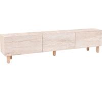 Meuble TV Alvin travertin 180 x 31,4 x h42 cm