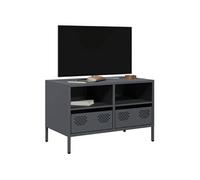Meuble TV anthracite 68x39x43,5 cm acier laminé à froid 851318