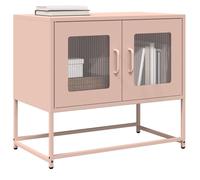 vidaXL Meuble TV Rose 68x39x60,5 cm en acier laminé à froid