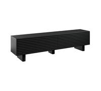 Vente-unique - Meuble TV avec 2 Portes en MDF - 180 cm - Noir - LUDIMA