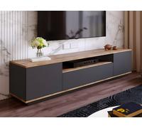 Meuble TV Fr7-Aa Pin Atlantique Anthracite 180 x 44,6 x 44,5