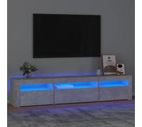 vidaXL Meuble TV LED Chêne sonoma