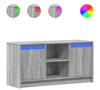 Meuble TV avec LED sonoma gris 100x34x50 cm bois d'ingénierie