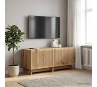 Meuble TV avec stockage avec porte EDE Bois d'ingénierie Compact vidaXL vidaXL