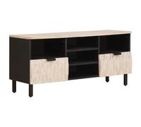 vidaXL Meuble TV avec tiroir Finition Acacia Brun 100 x 33,5 x 46 cm