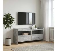 vidaXL Meuble TV 100 x 33 x 47 cm Chêne fumé Bois d'ingénierie